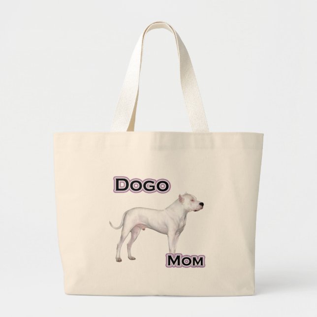 Dogo Mum 4 Large Tote Bag (Front)