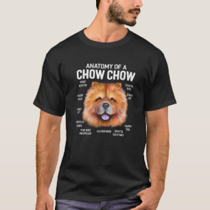 Dogs 365 Anatomy Of A Chow Chow Dog Funny Gift T-Shirt