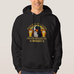 Dogs 365 Beer & Bernese Mountain Dog Never Broke M Hoodie