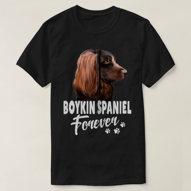 Dogs 365 Boykin Spaniel Forever Cute Dog Lover Gif T-Shirt (Design Front)