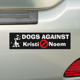 Dogs Against Kristi Noem Bumper Sticker