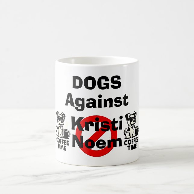Dogs Against Kristi Noem Coffee Mug (Center)