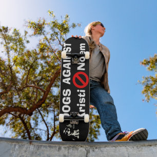 Dogs Against Kristi Noem Skateboard