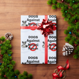 Dogs Against Kristi Noem Wrapping Paper