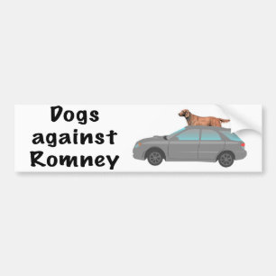 Dogs against Romney Bumper Sticker