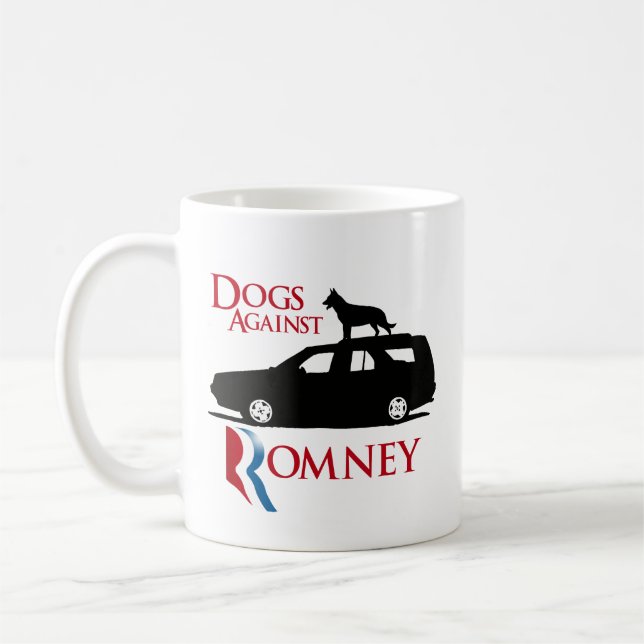 Dogs Against Romney -.png Coffee Mug (Left)