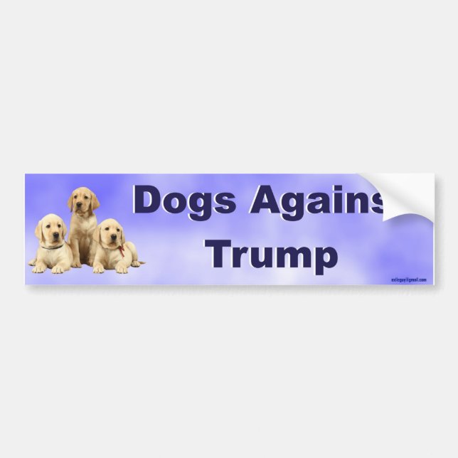 Dogs Against Trump Bumper Sticker (Front)