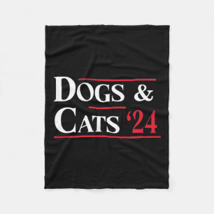 Dogs And Cats 2024 They're Eating The Dogs Fleece Blanket