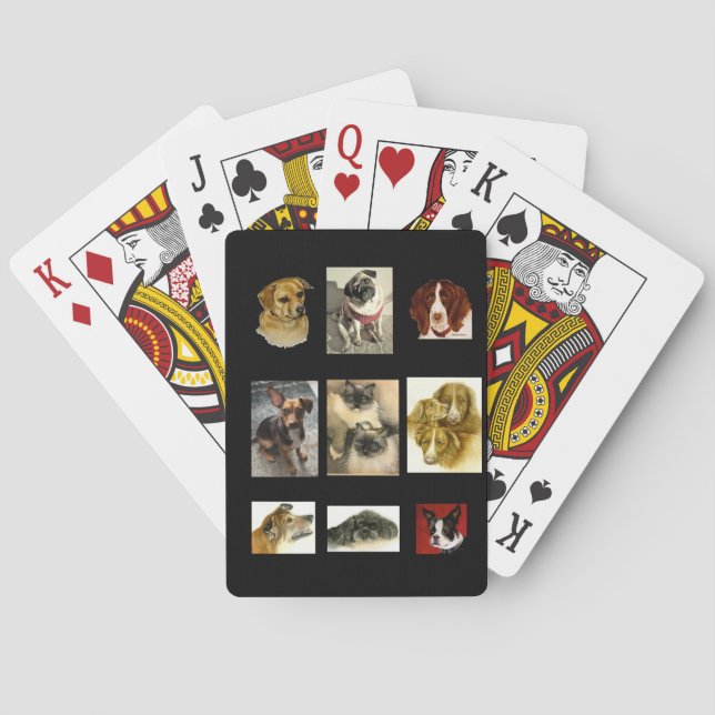 Dogs and Cats of Many Breeds Classic Playing Cards (Back)