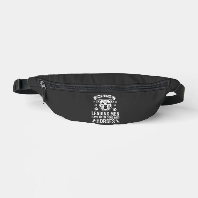 Dogs And Horses Leading Men Bum Bags (Front)