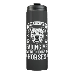 Dogs And Horses Leading Men Thermal Tumbler