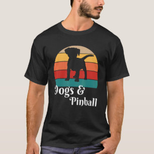 Dogs and Pinball Retro T-Shirt