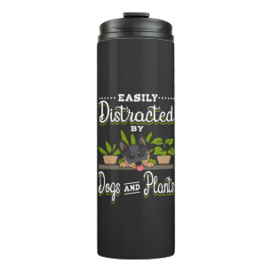 Dogs and Plants Plant Lover Thermal Tumbler