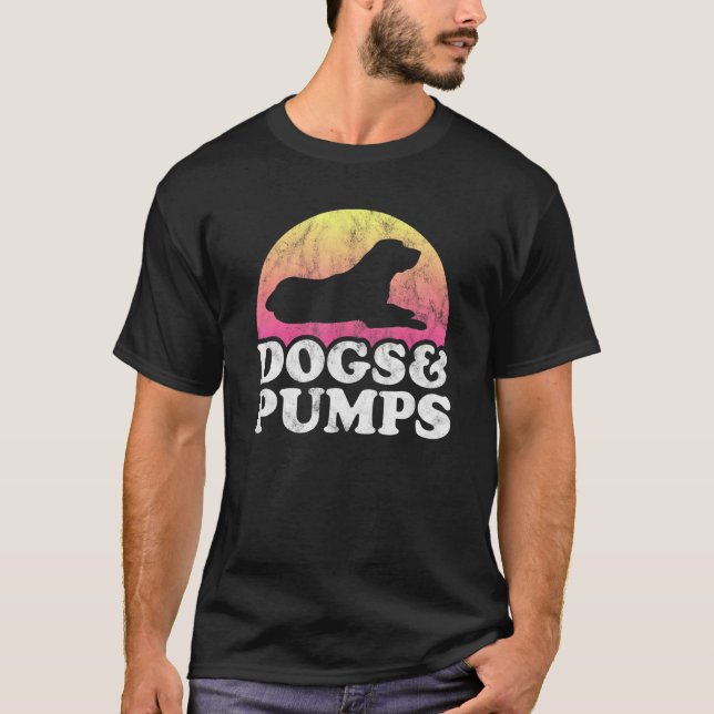 Dogs And Pumps Women's Dog And High Heels T-Shirt (Front)