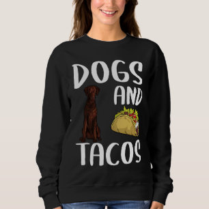 Dogs And Tacos Curly Coated Retriever Mexican Food Sweatshirt