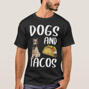 Dogs And Tacos Skye Terrier Mexican Food T-Shirt