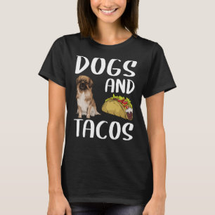 Dogs And Tacos Tibetan Spaniel Mexican Food T-Shirt