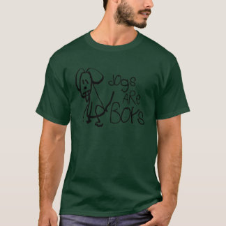 dogs are boys friends gift T-Shirt