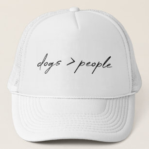 Dogs are Greater than People   Script Dog Lover Trucker Hat