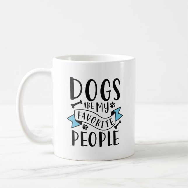 Dogs Are My Favourite People Coffee Mug (Left)