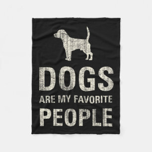 Dogs Are My Favourite People Fleece Blanket