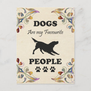 Dogs Are My Favourite People Postcard