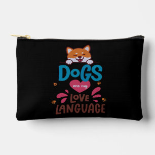 Dogs Are My Love Language Accessory Pouch