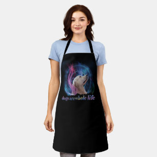 Dogs Are Whole Life Colourful Apron