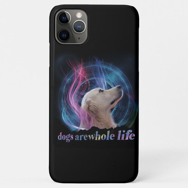 Dogs Are Whole Life Colourful Case-Mate iPhone Case (Back)