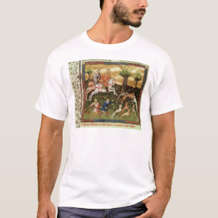 Dogs attacking a leopard, from a book T-Shirt
