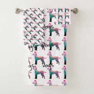 Dogs Bath Towel Set For Kids