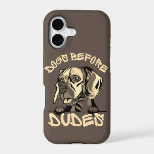 DOGS BEFORE DUDES cute funny dog beagle gift