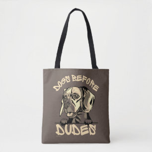 DOGS BEFORE DUDES cute funny dog beagle gift       Tote Bag