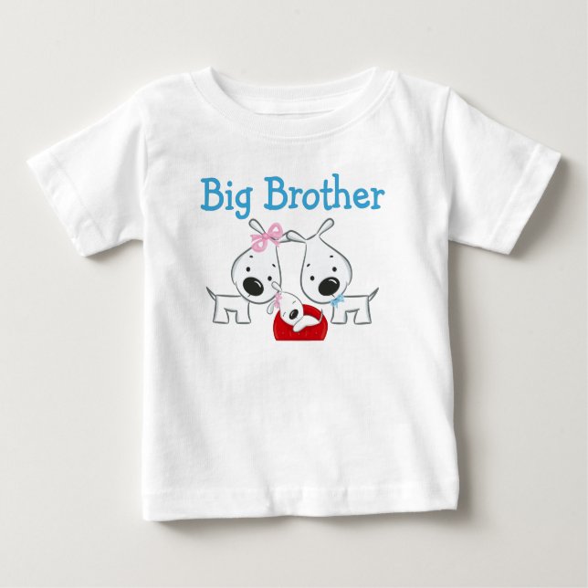 Dogs Big Brother Baby T-Shirt (Front)