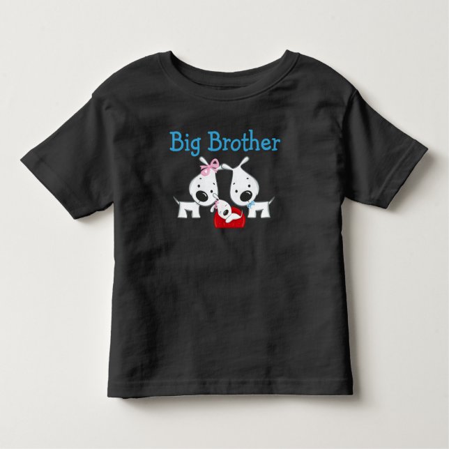 Dogs Big Brother Toddler T-Shirt (Front)
