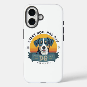 Dog's Big Moment iPhone 16 Case