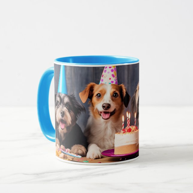 Dogs' Birthday Party Mug (Front Left)