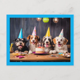 Dogs' Birthday Party Postcard