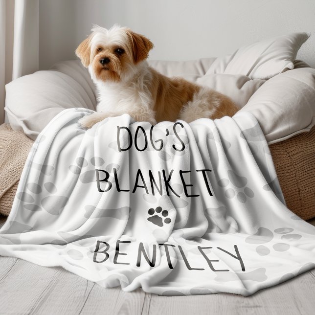 Dog's Blanket Dog Room Decor Paw Prints Dog Lover (Creator Uploaded)