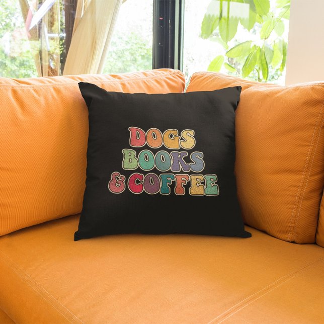 Dogs books and coffee cushion (Creator Uploaded)