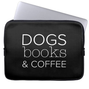 Dogs Books Coffee Bookworm Dog Mum Laptop Sleeve
