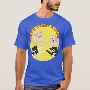 Dogs Border Collie PoodleDoodle Scruffy Mutt and a T-Shirt