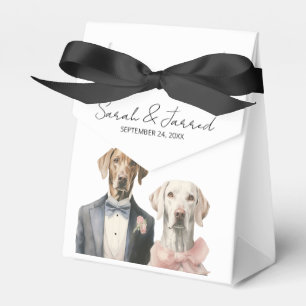Dogs Bride & Groom Wedding Favour Box