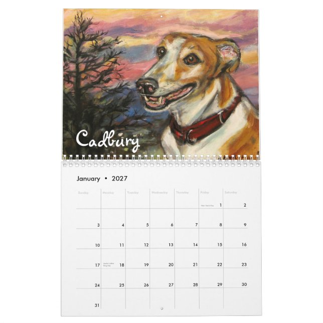Dogs by Angie 2012 Calendar (Jan 2027)