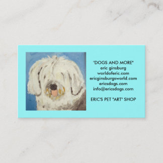 dogs by eric ginsburg business card