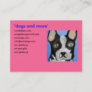 dogs by eric ginsburg business card