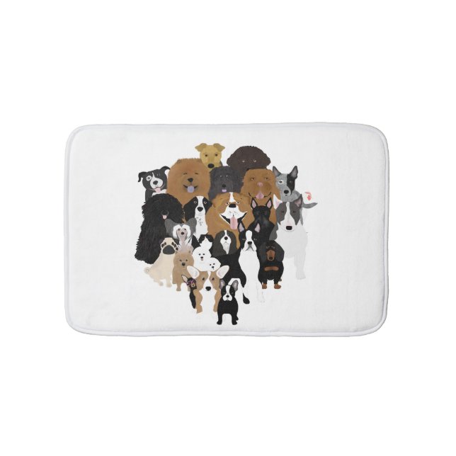Dogs, Cat, Chicken Bathmat (Front)