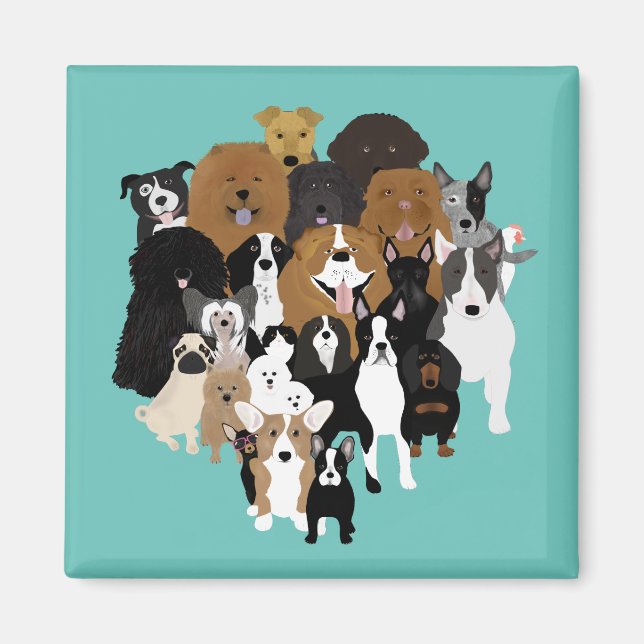 Dogs, Cat, Chicken Magnet (Front)