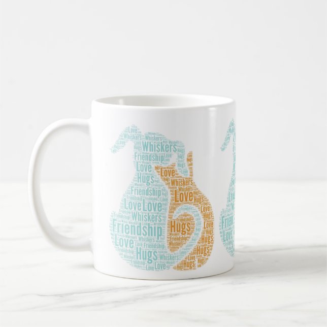Dogs & Cats Love Coffee Cup Mug (Left)