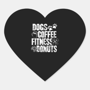 Dogs Coffee Ness Doughnuts Gym Foodie Workout Ness Heart Sticker